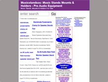Tablet Screenshot of musicstandsos.com
